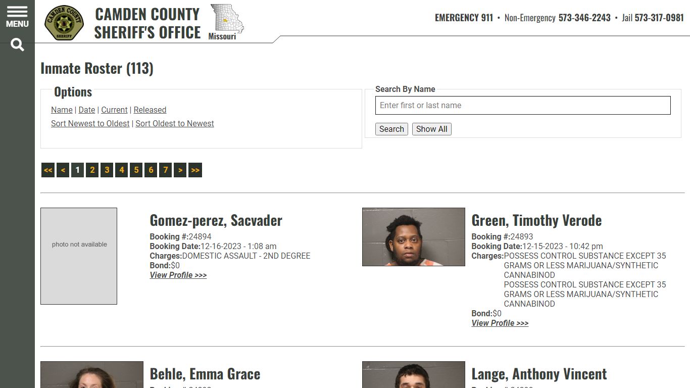 Inmate Roster - Current Inmates Booking Date Descending - Camden County ...